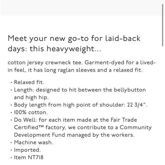 Madewell Top Sweatshirt XXS Heather Gray Raglan Long Sleeve Oversized Relaxed - Picture 3 of 8